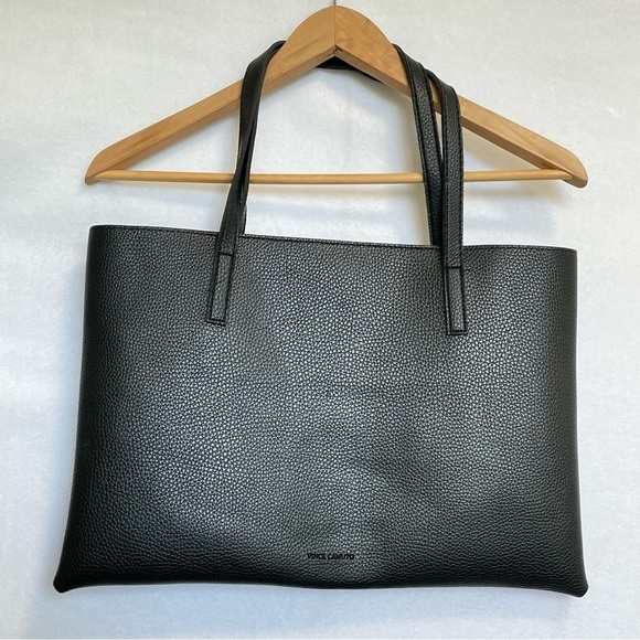 Vince Camuto Tote Vegan Pebbled Leather
Carryall Bag Purse Black and Grey - Picture 2 of 8